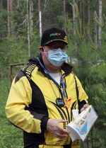 Tuomarineuvoston pj. Juha Villikka Koovee PreO:n maalissa. Kuva EJ