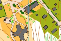 Näin kartoittaja näkevät kirkonseudun Eemil Koskinen ja Esko Junttila. Kuva EJ