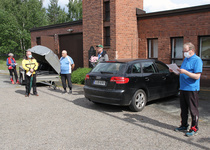 Entinen Säynätsalon paloasema, nykyinen kerhotila Vanerila, toimi kilpailukeskuksena. Kuva EJ / RP