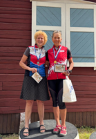D55 sarjan kärki Kirsi Arvela (vas) ja Ulla Yrjölä. 
Kuva: Heikki Jokinen